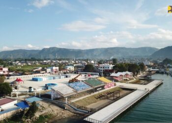 LOKASI Kejohanan Dunia F1 Powerboat 2023 di Tasik Toba, Provinsi Sumatera Utara. -ANTARA