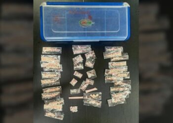 DADAH pelbagai jenis seberat 42.1 gram yang dirampas daripada suspek berusia 52 tahun dalam Op Benteng Covid-19 dalam sebuah kawasan hutan paya bakau dekat Bagan Pasir, Tanjong Karang di Kuala Selangor, Selangor semalam.