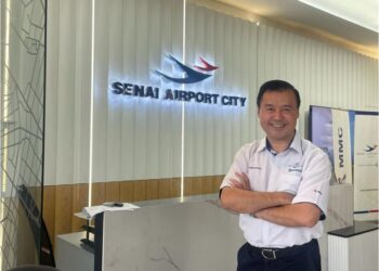 GAN SENG KEONG ketika ditemui pada lawatan suai kenal media ke Senai Airport City, Johor Bahru , kelmarin.