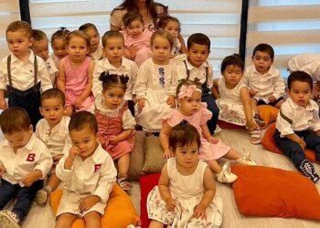 KRISTINA Ozturk mengakui berasa sukar menguruskan 21 orang anaknya dan masih mengharapkan kepulangan suaminya dari penjara. - INSTAGRAM BATUMI_MAMA