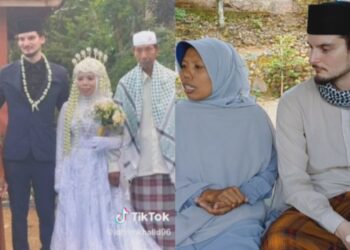 KISAH perkahwinan Mauni dan Jawad tular di media sosial baru-baru ini.-AGENSI