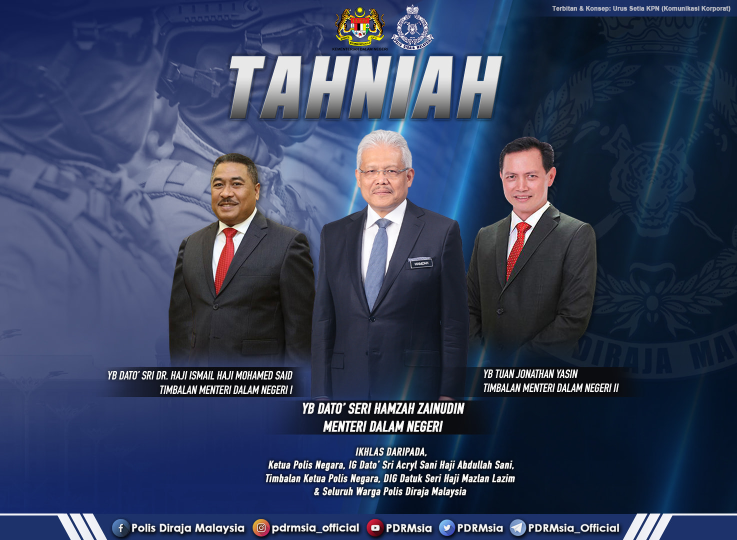 Menteri 2022 perdana timbalan malaysia Tokoh Yang