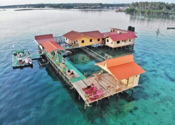 ND Divers Guest House di Pulau Bum Bum, Semporna, Sabah, turut terjejas dengan  pelaksanaan beberapa siri PKP menyebabkan kehadiran pelancong merosot.