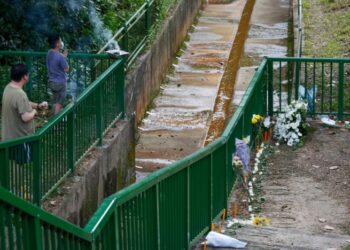 LOKASI mangsa ditemukan mati di taman permainan Greenridge Crescent, Upper Timah. - RAJ NADARAJAN