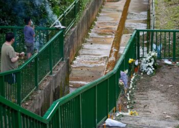 LOKASI mangsa ditemukan mati di taman permainan Greenridge Crescent, Upper Timah. - RAJ NADARAJAN