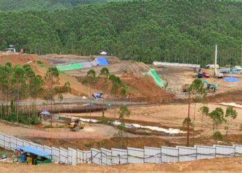 PROJEK pembangunan giat dijalankan di Nusantara yang terletak di Penajam Paser Utara, Kalimantan Timur.-AGENSI