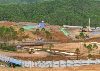 PROJEK pembangunan giat dijalankan di Nusantara yang terletak di Penajam Paser Utara, Kalimantan Timur.-AGENSI