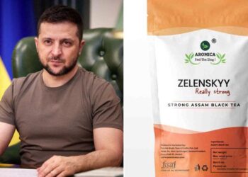 PRODUK teh hitam Assam baharu menggunakan nama Zelensky di India.-AGENSI