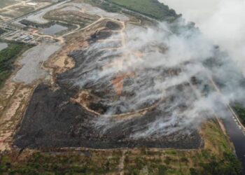 KERAJAAN Negeri Pulau Pinang digesa meminta bantuan daripada Kerajaan Pusat bagi membantu memadam kebakaran di tapak sampah Pulau Burung, Nibong Tebal yang kini sudah dua minggu berlarutan.
