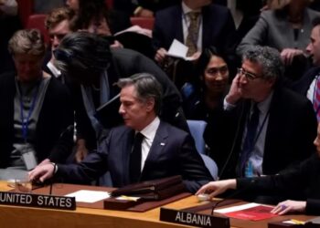 ANTHONY Blinken menghadiri mesyuarat Majlis Keselamatan PBB di Ukraine menjelang lawatan ke Asia Tengah.-AFP