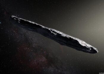 KOMET Oumuamua pertama kali ditemui pada Oktober 2017 oleh ahli astronomi di Maui.-AGENSI