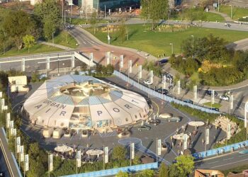 VERTIPORT Air-One terletak di Coventry dan akan menjadi hab dron dan pesawat eVTOL termasuk kereta terbang dan teksi.-AGENSI