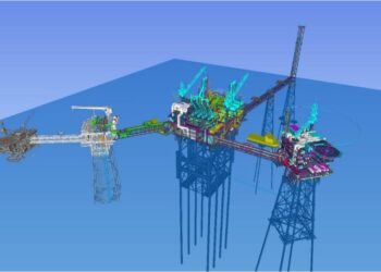 LAKARAN 3D model kompleks NFPS.