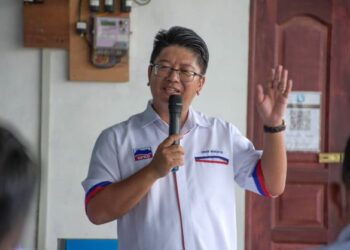 EWON Benedick semasa berucap dalam mesyuarat UPKO Bahagian Kota Belud, hari ini.