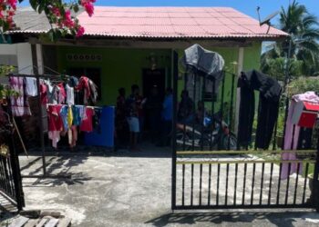 RUMAH keluarga Nagaenthran Dharmalingam di Tanjung Rambutan,  Ipoh ketika tinjauan hari ini. - UTUSAN