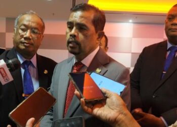 ADNAN Mat ketika ditemui pemberita selepas merasmikan Persidangan Perwakilan Tri-Tahunan Cuepacs Negeri Sembilan Sesi 2022-2025 di Seremban hari ini.