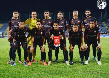 Skuad Kelantan FC ketika turun berdepan Selangor II di Stadium UiTM, Shah Alam.