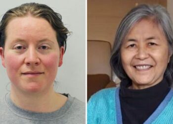 JEMMA Mitchell (kiri) didapati bersalah membunuh Mee Kuang Chong (kanan) di mahkamah Old Bailey di London semalam.-AGENSI