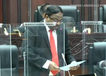 S. Veerapan menjawab persoalan lisan pada Persidangan Kedua (Belanjawan) Penggal Keempat Dewan Undangan Negeri (DUN) Negeri Sembilan ke-14 di Seremban hari ini.