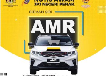 TANGKAP layar hantaran JPJ mengenai notis awam tawaran bidaan siri huruf plat baharu AMR bermula pada Ahad ini.