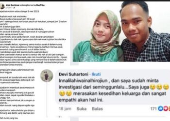 TANGKAP layar luahan seorang suami mengenai insiden yang berlaku pada isteri dan anak dalam kandungannya. - AGENSI