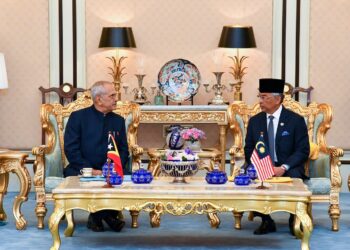 YANG di-Pertuan Agong berkenan menerima menghadap Presiden Timor-Leste di Istana Negara. - FACEBOOK ISTANA NEGARA