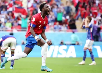 Fuller meledak gol kemenangan Costa Rica pada aksi menentang Jepun, sebentar tadi.