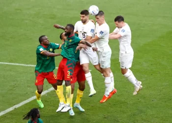 Serbia dan Cameroon terpaksa berpuas hati berkongsi mata selepas seri 3-3.