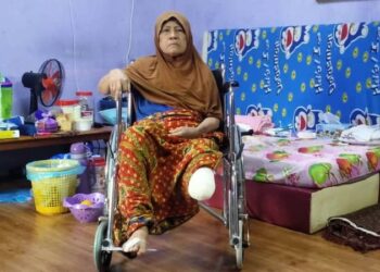 NORIZAN ABDUL ketika ditemui di Taman Orkid, Kluang, Johor.