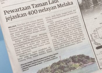 KERATAN akhbar Utusan Malaysia 25 November lalu.