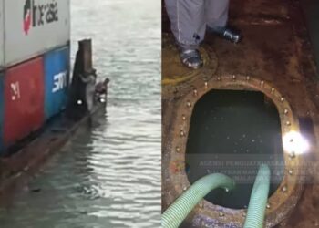 KERJA-KERJA mengepam air dalam kompatmen baj NAMTHONG 27 yang hampir karam di perairan Kuala Muda, sempadan Kedah dan Pulau Pinang semalam giat dijalankan bagi mengelakkan baj tersebut karam.