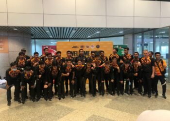 Skuad B-23 negara selamat tiba di KLIA.