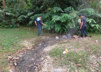 KEADAAN terkini kolam air panas Sungai Ber, Lojing di Gua Musang, Kelantan hari ini.- AIMUNI TUAN LAH