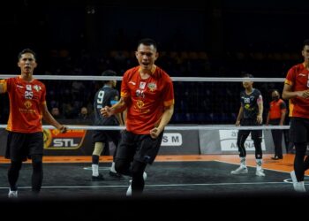 ATM Guardians meraikan mata ketika menumpaskan Penang Black Panthers dalam saingan STL 2021/2022 di Stadium Titiwangsa, kelmarin.