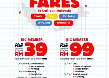 Orang ramai boleh mendapatkan tawaran istimewa AirAsia bagi tempoh berjalanan sehingga 28 April 2021.