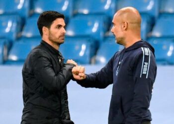 DUA sahabat, Mikel Arteta (kiri) dan Pep Guardiola akan berseteru esok apabila Arsenal menentang Manchester City dalam Piala FA.