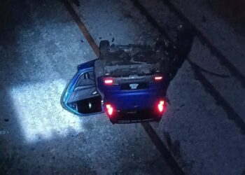 Hanya cedera ringan kereta 'terjun' 10 meter ke landasan kereta api