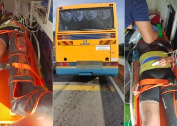 MANGSA parah sebelum meninggal dunia akibat basikalnya dirempuh sebuah bas selepas mengelak gumpalan tar dekat Kilometer 20 Jalan Kuala Selangor-Kuala Lumpur, Ijok di Kuala Selangor, Selangor.