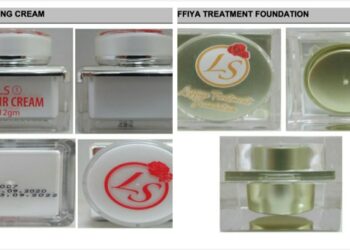 DUA produk kosmetik yang dikesan mengandungi racun berjadual. - IHSAN NPRA