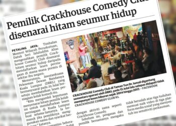 KERATAN laporan Utusan Malaysia hari ini.