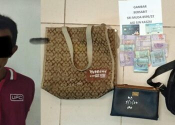 WARGA Indonesia yang bekerja sebagai buruh binaan ditahan polis selepas menjadi suspek kes curi beg tangan mengandungi wang tunai RM15,000 milik seorang pemilik restoran di Seksyen 17 di Shah Alam, Selangor, semalam.