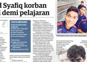 KERATAN akhbar Mingguan Malaysia 21 Ogos.