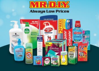 ANTARA produk 
penjagaan diri dan kesihatan yang boleh didapati di rangkaian kedai MR D.I.Y.