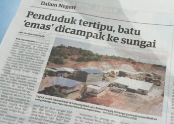 KERATAN akhbar Utusan Malaysia semalam.