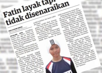 KERATAN akhbar Utusan Malaysia hari ini.