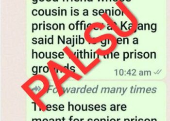 KENYATAAN palsu yang melibatkan Najib Tun Razak. - MEDIA SOSIAL