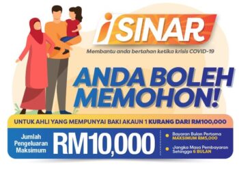 PENGELUARAN i-Sinar akan melibatkan lapan juta pencarum. – IHSAN KWSP