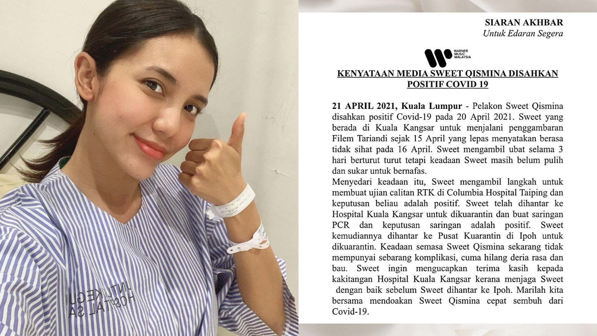 Hilang Deria Rasa Sweet Qismina Positif Covid 19 Utusan Digital