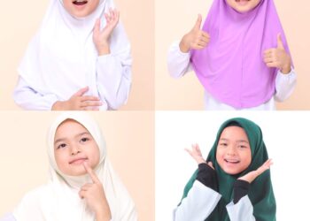 Tampil lebih kemas dengan tudung bersengkuap.