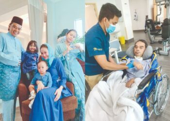 AZHARI kini hanya mampu memberi isyarat menerusi gerakan kepala atau menunjukkan reaksi emosi seperti sedih.